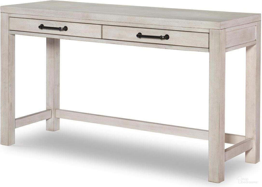 The appearance of Summer Camp 2 Drawer Desk In Stone Path White designed by Legacy Classic Kids in the rustic / southwestern interior design. This white piece of furniture was selected by 1StopBedrooms from Summer Camp Collection to add a touch of cosiness and style into your home. Sku: 0833-6100V. Material: Rubberwood.