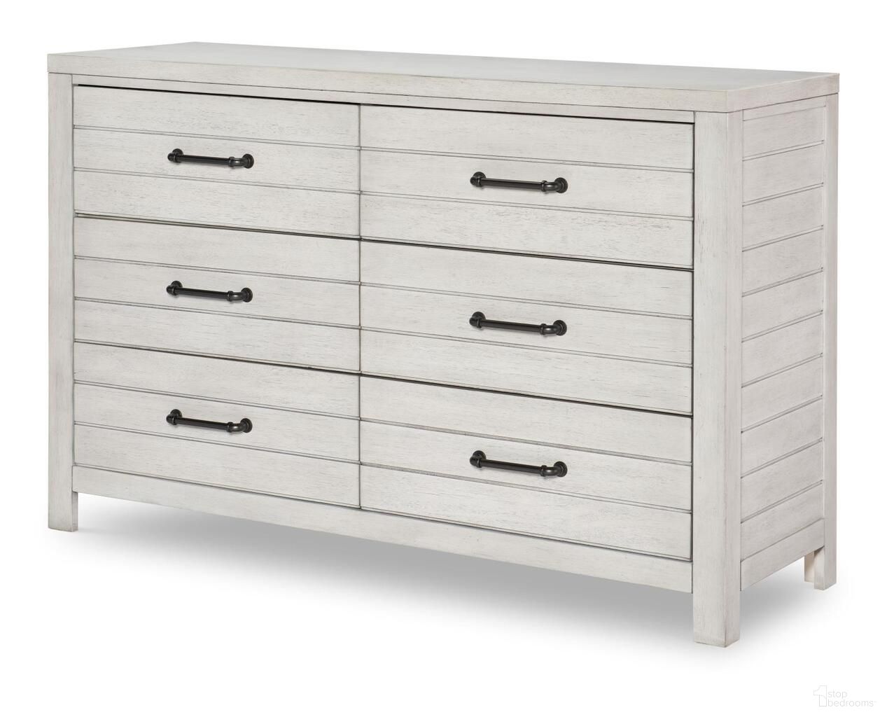 The appearance of Summer Camp 6 Drawer Dresser In Stone Gray designed by Legacy Classic in the rustic / southwestern interior design. This stone gray piece of furniture was selected by 1StopBedrooms from Summer Camp Collection to add a touch of cosiness and style into your home. Sku: 0833-1100VC. Material: Acacia.