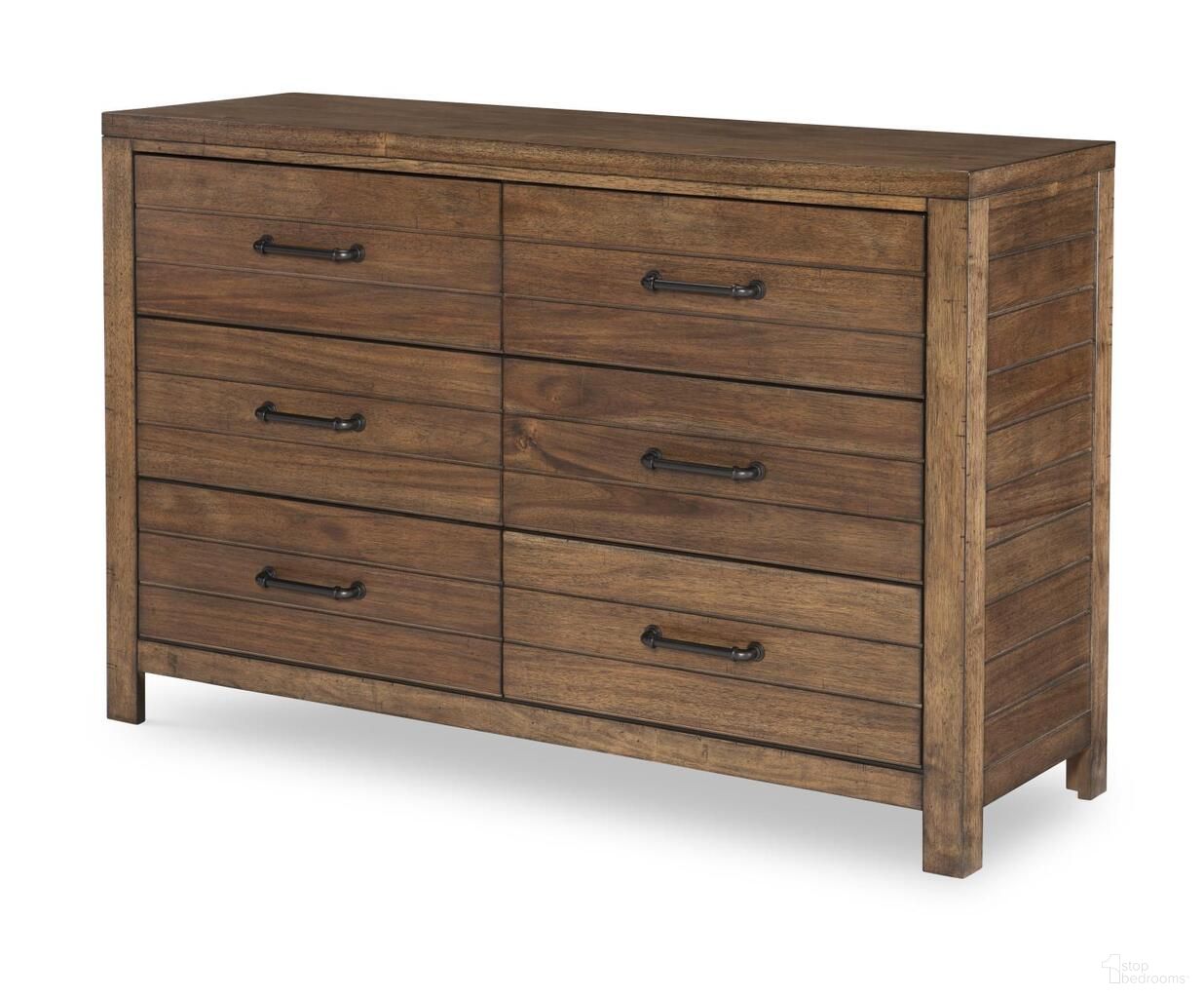 The appearance of Summer Camp 6 Drawer Dresser In Tree House Brown designed by Legacy Classic in the rustic / southwestern interior design. This tree house brown piece of furniture was selected by 1StopBedrooms from Summer Camp Collection to add a touch of cosiness and style into your home. Sku: 0832-1100VC. Material: Acacia.