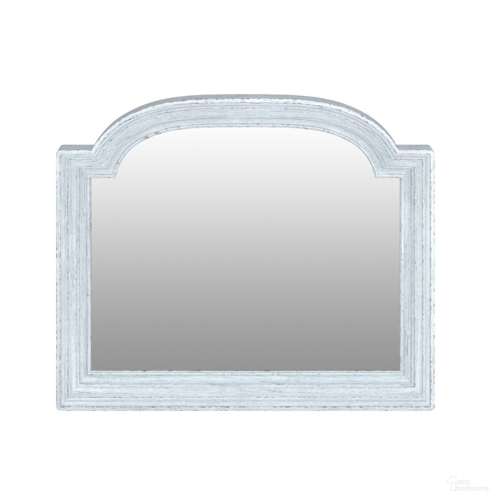 The appearance of Summer Creek Light Keeper's Mirror In Shutter Blue designed by A.R.T. in the traditional interior design. This shutter blue piece of furniture  was selected by 1StopBedrooms from Summer Creek Collection to add a touch of cosiness and style into your home. Sku: 251122-1361. Material: Wood.