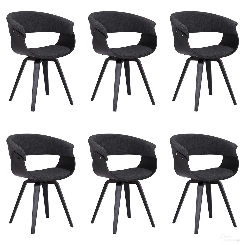 The appearance of Summer Dining Chair Set of 6 In Black and Charcoal designed by Armen Living in the modern / contemporary interior design. This charcoal and black piece of furniture  was selected by 1StopBedrooms from Summer Collection to add a touch of cosiness and style into your home. Sku: LCSUCHBLCH;LCSUCHBLCH;LCSUCHBLCH;LCSUCHBLCH;LCSUCHBLCH;LCSUCHBLCH. Material: Fabric. Chair Type: Arm Chair.