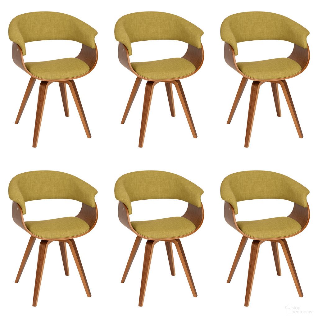 The appearance of Summer Dining Chair Set of 6 In Green and Walnut designed by Armen Living in the modern / contemporary interior design. This green/walnut piece of furniture  was selected by 1StopBedrooms from Summer Collection to add a touch of cosiness and style into your home. Sku: LCSUCHWAGR;LCSUCHWAGR;LCSUCHWAGR;LCSUCHWAGR;LCSUCHWAGR;LCSUCHWAGR. Material: Wood. Chair Type: Arm Chair.