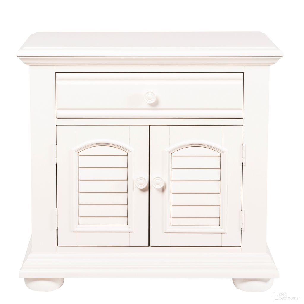 The appearance of Summer House 1 Drawer Nightstand In Oyster White designed by Liberty in the modern / contemporary interior design. This oyster white piece of furniture was selected by 1StopBedrooms from Summer House Collection to add a touch of cosiness and style into your home. Sku: 607-BR61. Material: Wood.