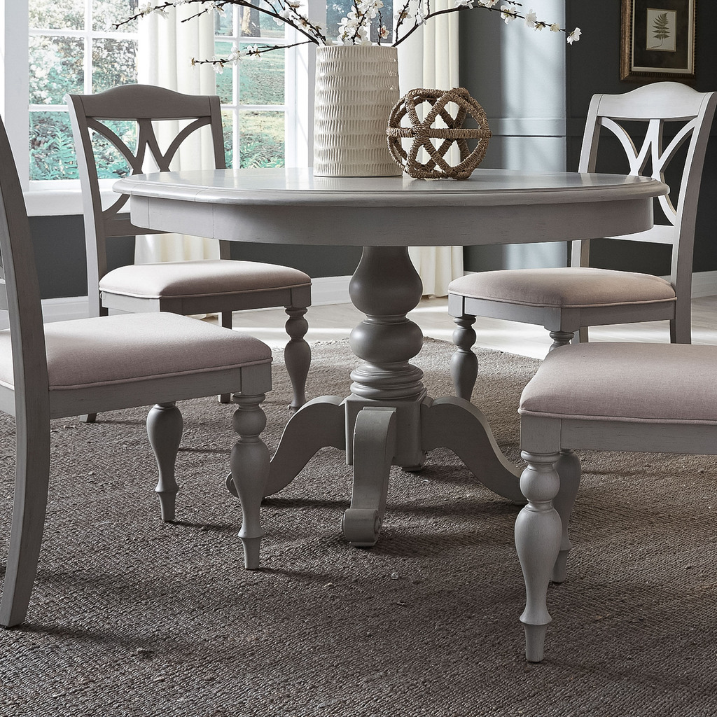 ROSARIO Round Dining Table 120cm - Stone Grey – Modern Furniture