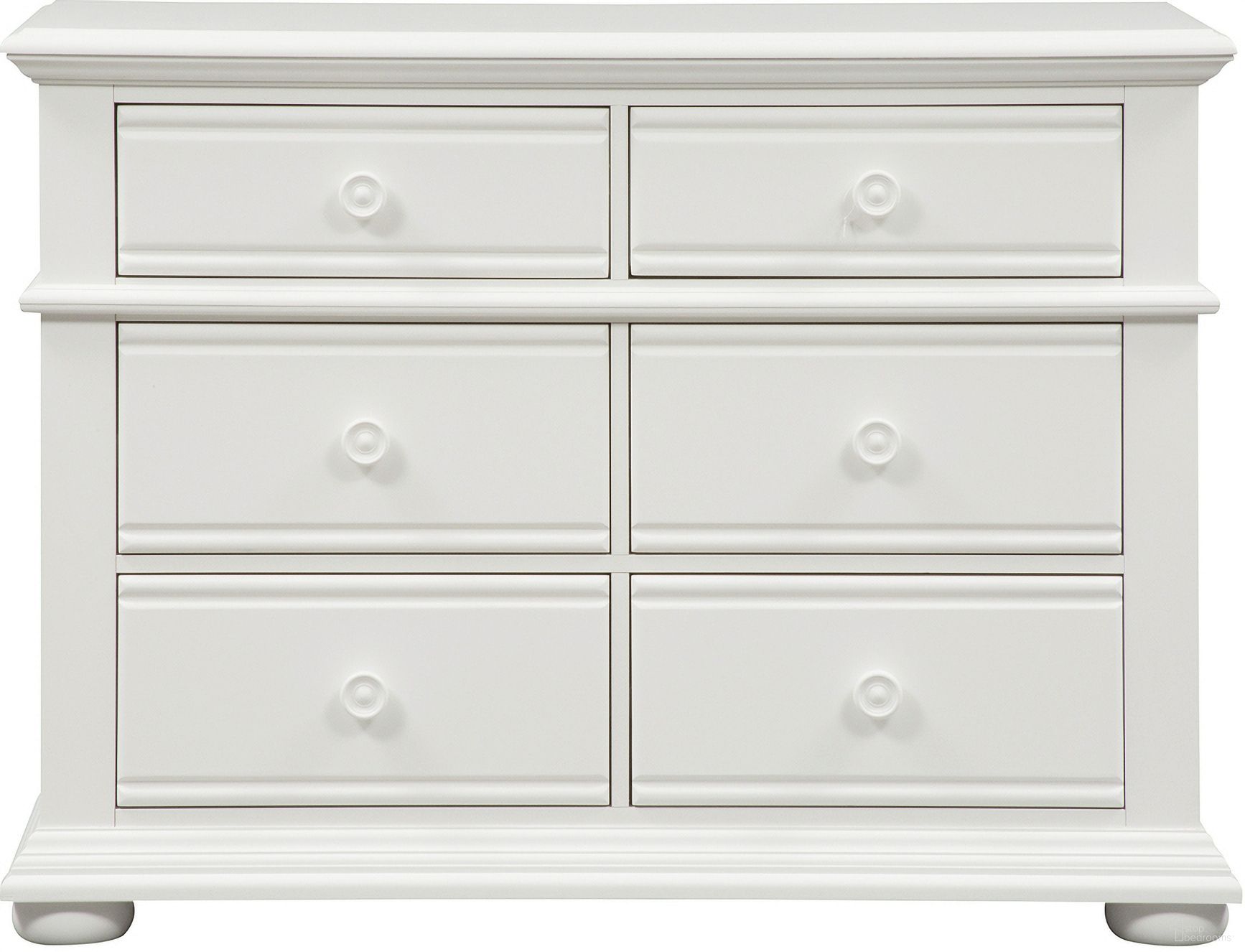 The appearance of Summer House 6 Drawer Dresser In Oyster White designed by Liberty in the transitional interior design. This oyster white piece of furniture was selected by 1StopBedrooms from Summer House Collection to add a touch of cosiness and style into your home. Sku: 607-BR30. Material: Wood.