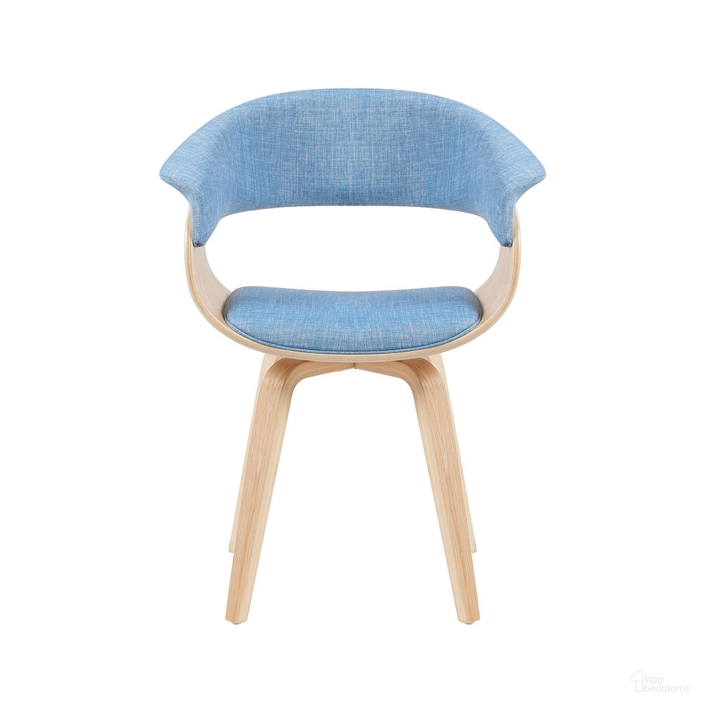 The appearance of Summer Upholstered Dining Chair In Light Blue and Oak designed by Armen Living in the transitional interior design. This light blue/oak piece of furniture was selected by 1StopBedrooms from Summer Collection to add a touch of cosiness and style into your home. Sku: LCSUCHPOLBLU. Material: Polyester. Chair Type: Arm Chair.