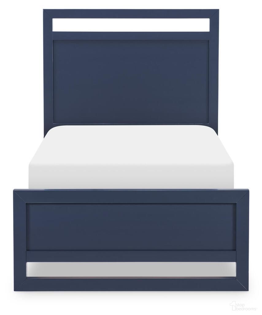 The appearance of Summerland Complete Full Panel Bed In Inkwell Blue designed by Legacy Classic in the transitional interior design. This inkwell blue piece of furniture  was selected by 1StopBedrooms from Summerland Collection to add a touch of cosiness and style into your home. Sku: 1162-4104;1162-4114;1162-4900. Bed Type: Panel Bed. Bed Size: Full. Material: Poplar Solid.