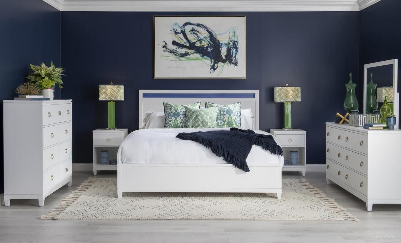 Summerland Complete Youth Panel Bedroom Set In Pure White