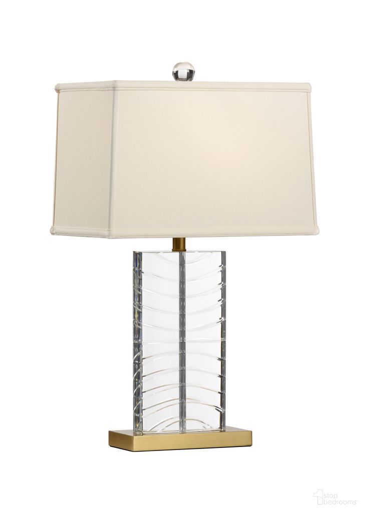 Summerset Crystal Lamp In Clear and Gold