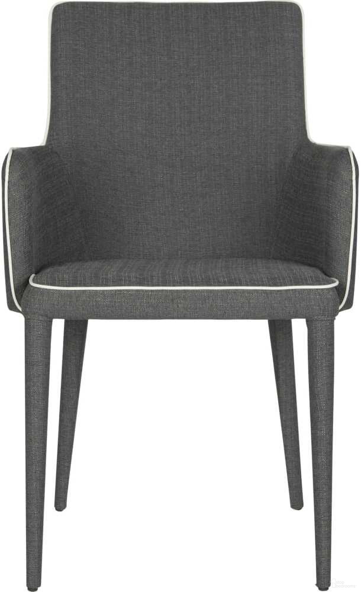 Summerset Grey and White Arm Chair
