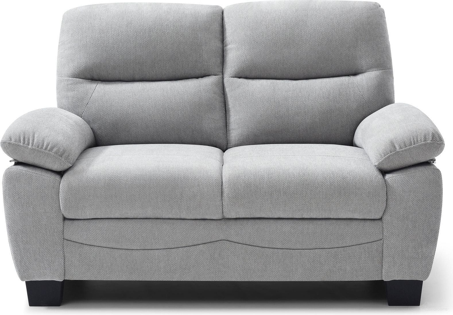 The appearance of Summerton Loveseat In Gray designed by Glory in the transitional interior design. This gray piece of furniture was selected by 1StopBedrooms from Summerton Collection to add a touch of cosiness and style into your home. Sku: G00365A-L. Material: Polyester.