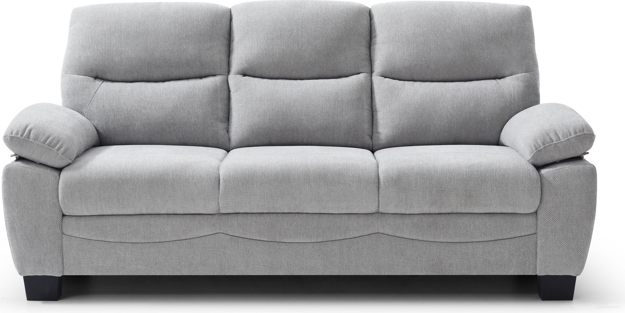 The appearance of Summerton Sofa In Gray designed by Glory in the transitional interior design. This gray piece of furniture  was selected by 1StopBedrooms from Summerton Collection to add a touch of cosiness and style into your home. Sku: G00365A-S. Material: Polyester.