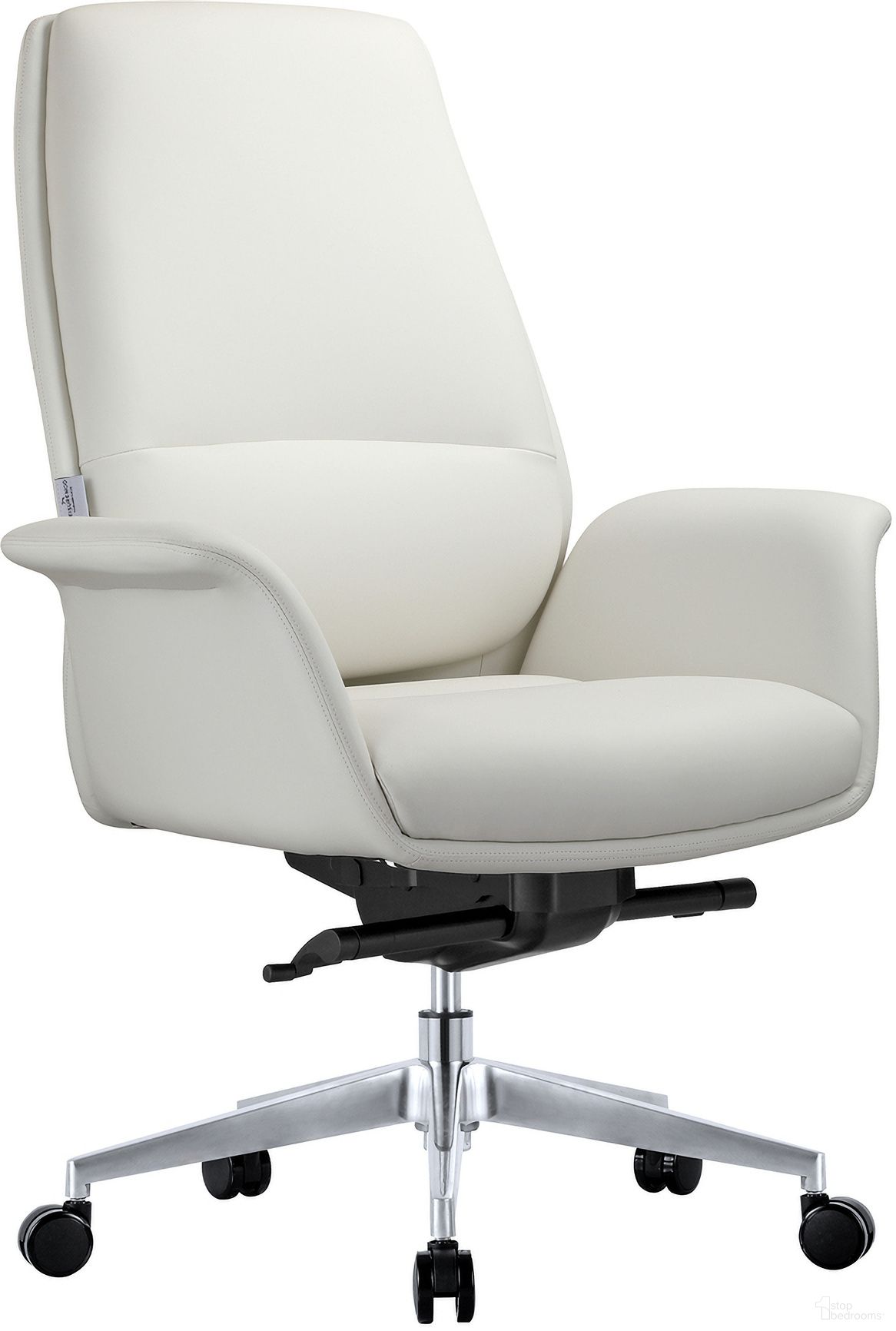The appearance of Summit Series Office Chair In White Leather designed by LeisureMod in the modern / contemporary interior design. This white piece of furniture was selected by 1StopBedrooms from Summit Collection to add a touch of cosiness and style into your home. Sku: SO21WL. Material: Leather.