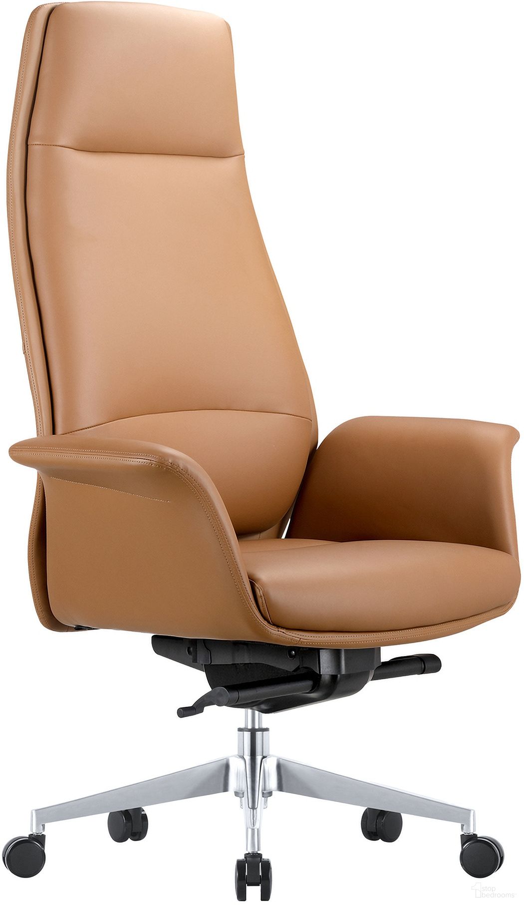Summit Series Tall Office Chair In Acorn Brown Leather