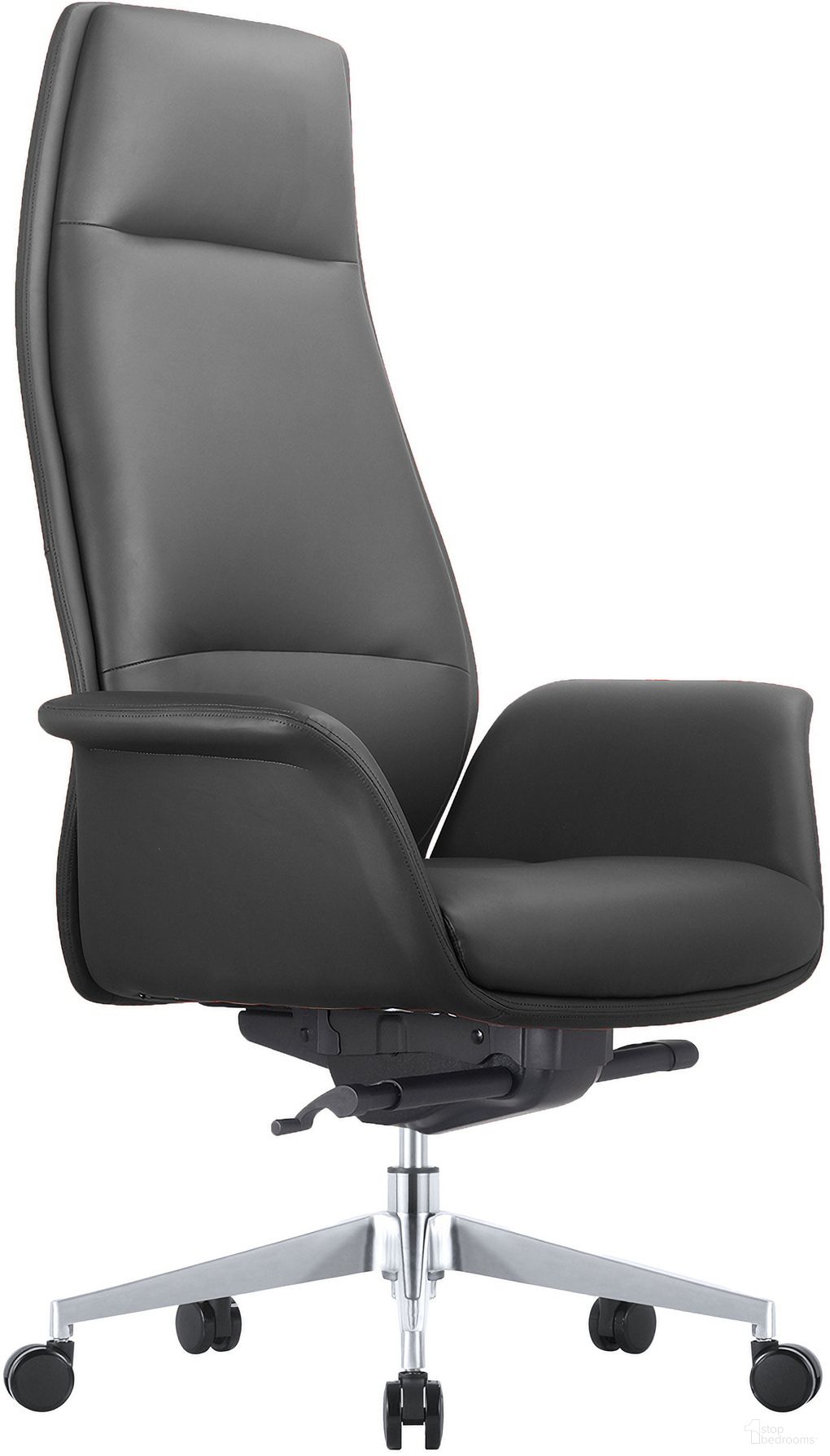 Summit Series Tall Office Chair In Black Leather
