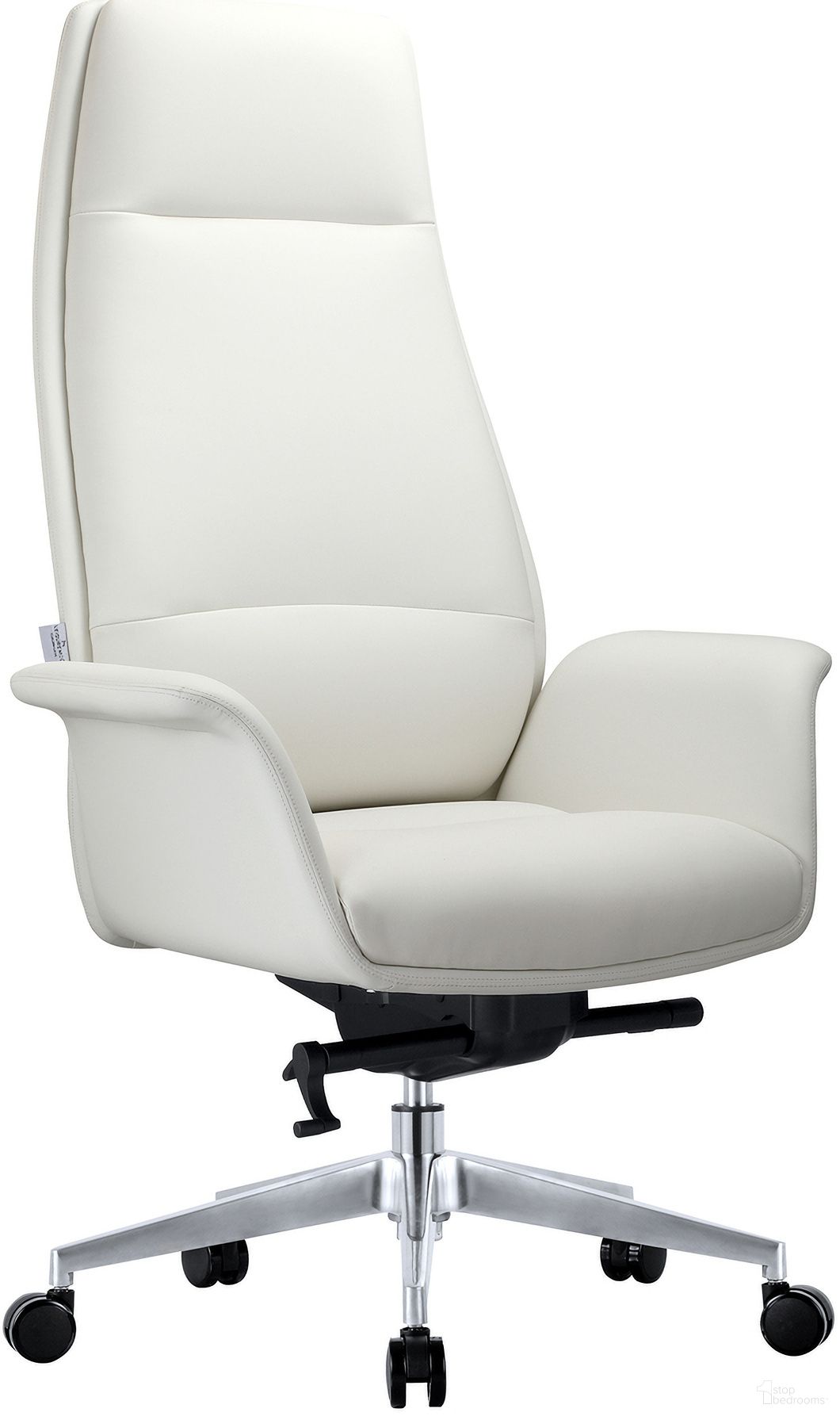 The appearance of Summit Series Tall Office Chair In White Leather designed by LeisureMod in the modern / contemporary interior design. This white piece of furniture was selected by 1StopBedrooms from Summit Collection to add a touch of cosiness and style into your home. Sku: SOT21WL. Material: Leather.