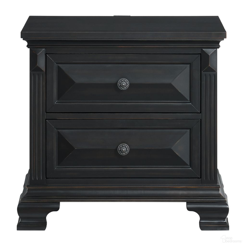 The appearance of Sumner 2-Drawer Nightstand with USB In Black designed by Picket House in the traditional interior design. This black piece of furniture was selected by 1StopBedrooms from Sumner Collection to add a touch of cosiness and style into your home. Sku: B-10980-8-NS. Material: Paper.