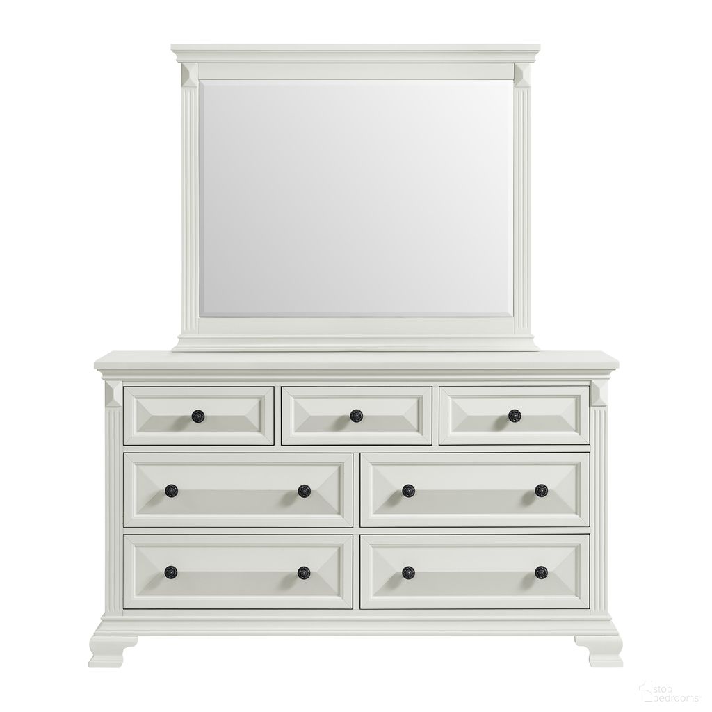 The appearance of Sumner Dresser and Mirror Set In Antique White designed by Picket House in the traditional interior design. This antique white piece of furniture  was selected by 1StopBedrooms from Sumner Collection to add a touch of cosiness and style into your home. Sku: B-10980-7-DR;B-10980-7-MR. Material: Paper.