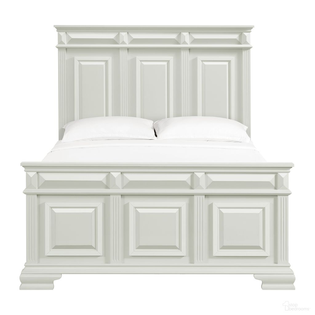 Sumner Queen Panel Bed In Antique White