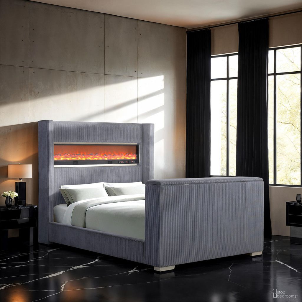 The appearance of Sumter Eastern king Bed In Gray designed by Furniture of America in the modern / contemporary interior design. This gray piece of furniture was selected by 1StopBedrooms from Sumter Collection to add a touch of cosiness and style into your home. Sku: FM74004GY-EK-1;FM74004GY-EK-2;FM74004GY-EK-3. Bed Size: King. Material: Acacia Wood.