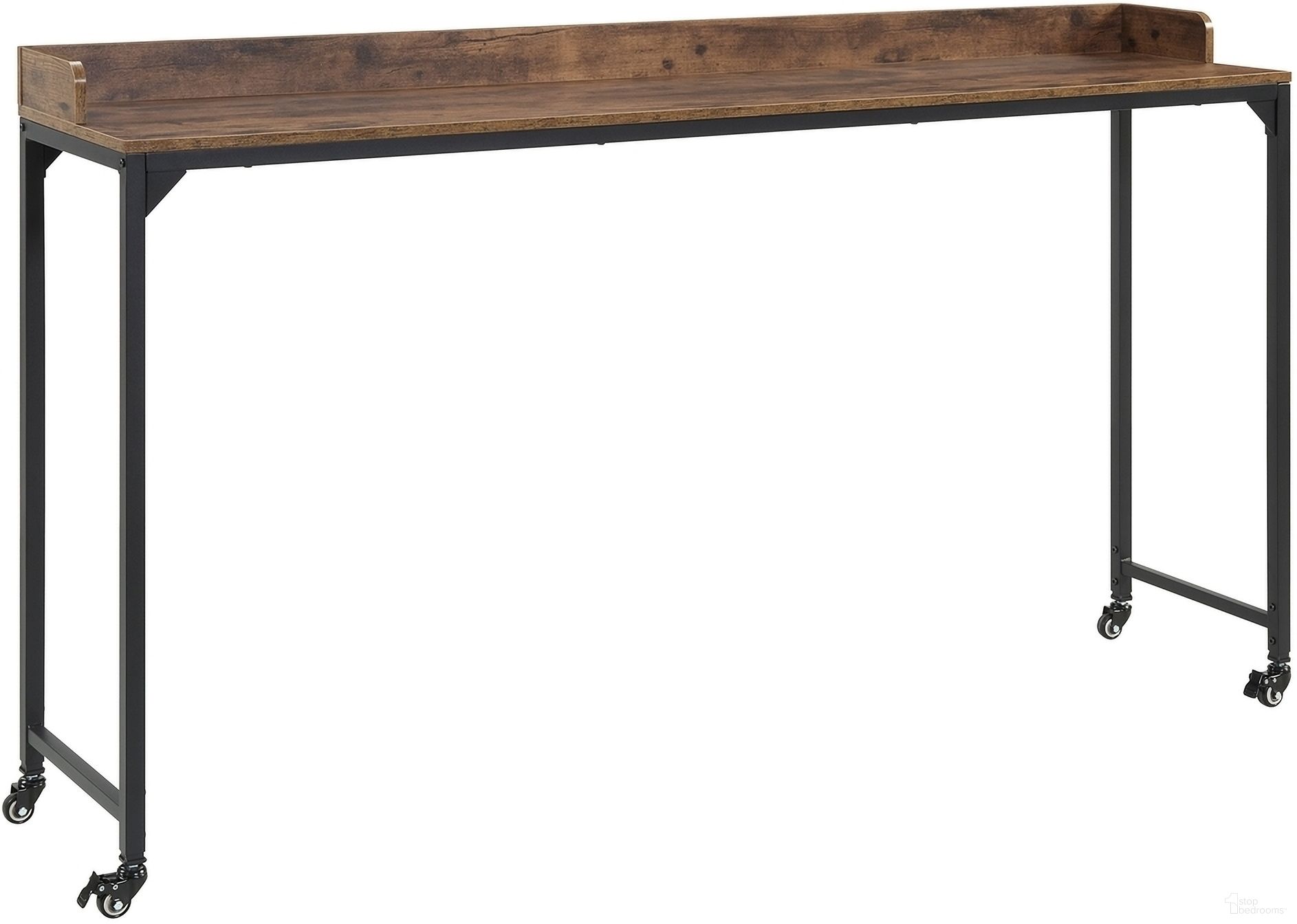 The appearance of Sumter Over The Bed Desk In Black and Brown designed by Homelegance in the industrial interior design. This black/brown piece of furniture was selected by 1StopBedrooms from Sumter Collection to add a touch of cosiness and style into your home. Sku: 5963BR-22. Material: Wood.