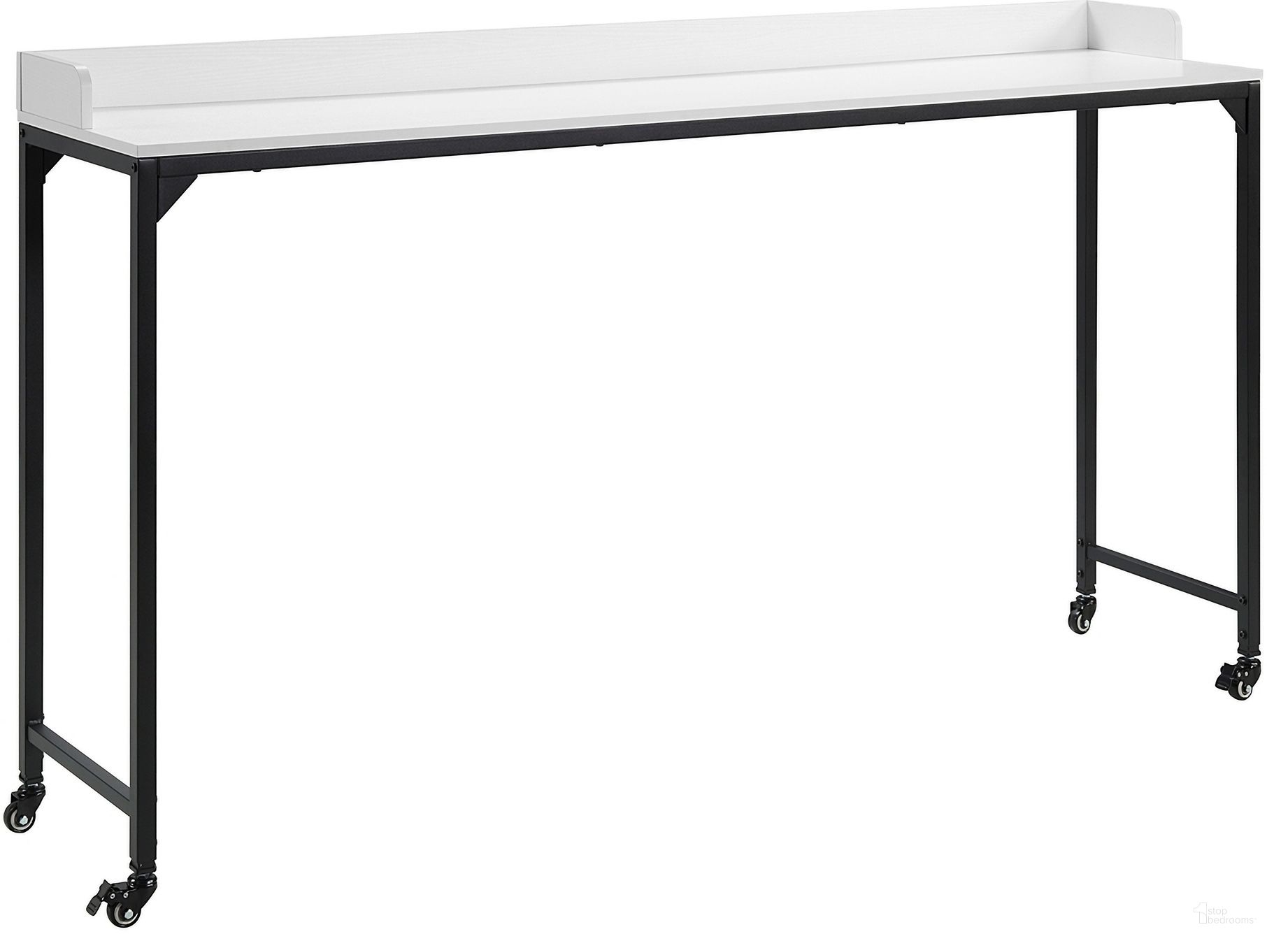 The appearance of Sumter Over The Bed Desk In Black and White designed by Homelegance in the industrial interior design. This black/white piece of furniture was selected by 1StopBedrooms from Sumter Collection to add a touch of cosiness and style into your home. Sku: 5963WH-22. Material: Metal.