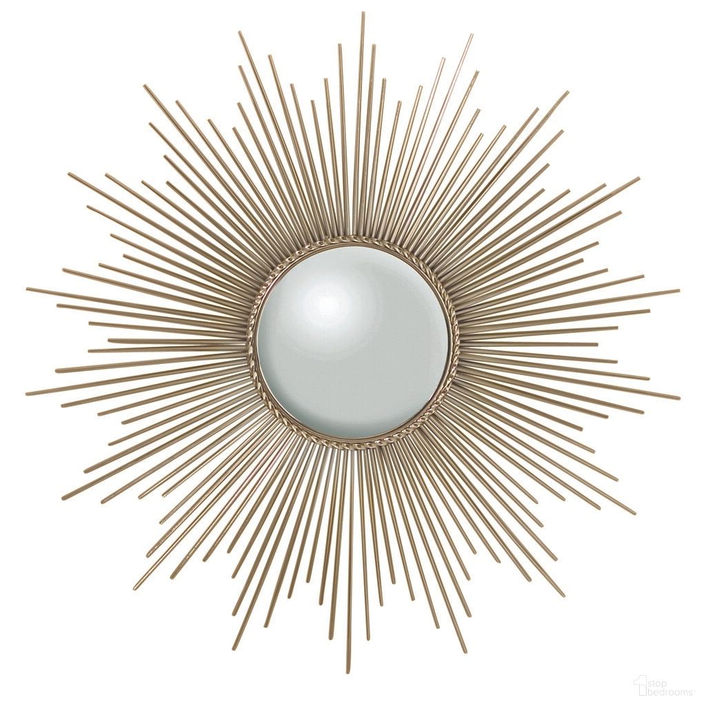 Sunburst Mirror with Security In Nickel