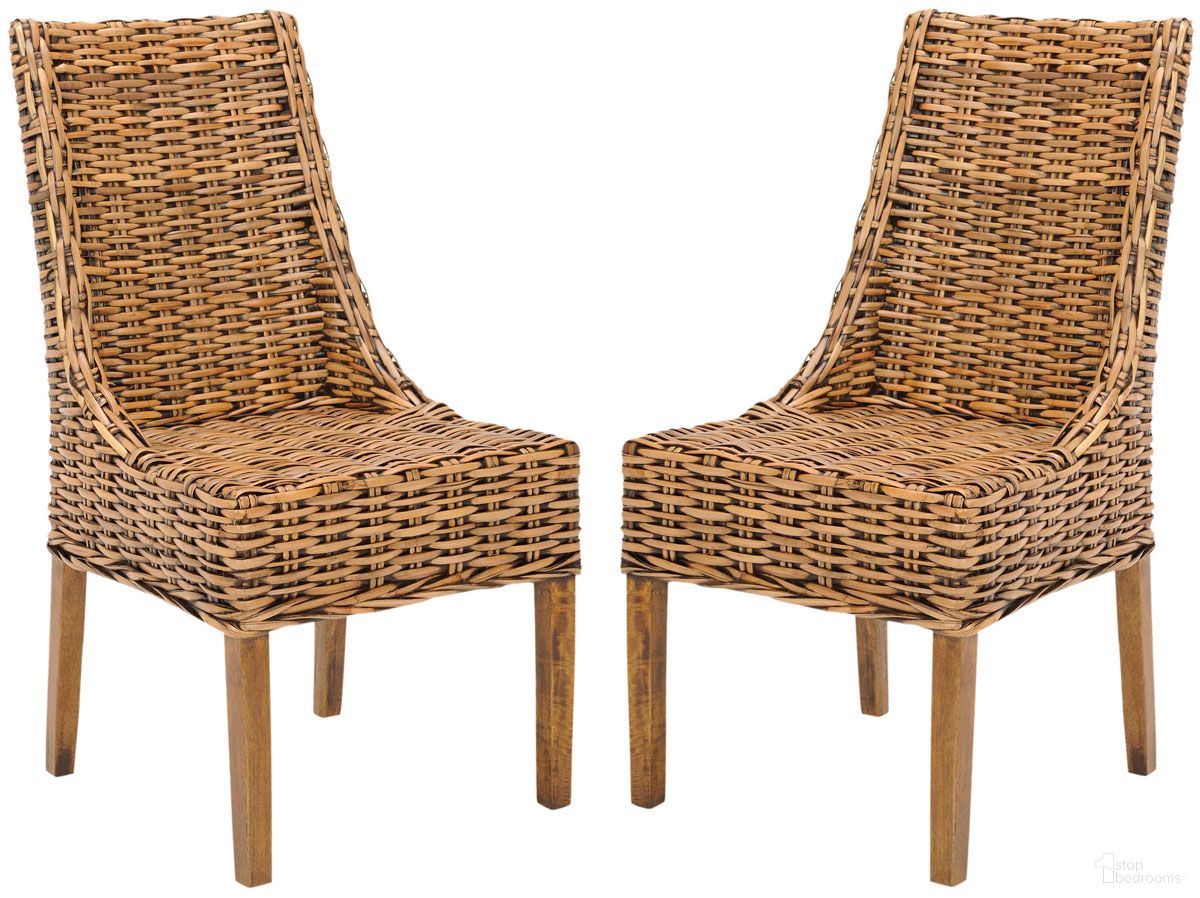 The appearance of Suncoast Brown Rattan Arm Chair Set of 2 designed by Safavieh in the traditional interior design. This walnut piece of furniture was selected by 1StopBedrooms from Suncoast Collection to add a touch of cosiness and style into your home. Sku: FOX6503A-SET2. Material: Rattan. Chair Type: Arm Chair.
