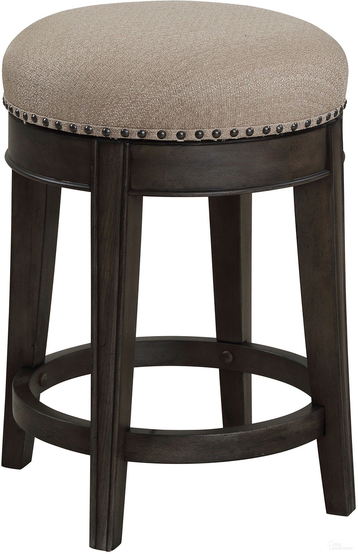 The appearance of Sundance Swivel Stool In Smokey Grey designed by Parker House in the rustic / southwestern interior design. This smokey gray piece of furniture  was selected by 1StopBedrooms from Sundance Collection to add a touch of cosiness and style into your home. Sku: SUN#1026-SGR. Material: Poplar.