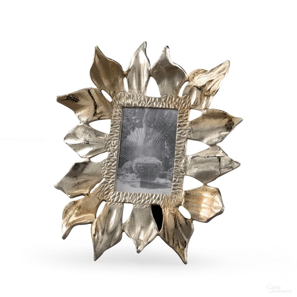 The appearance of Sunflower Photo Frame (5x7) In Silver designed by Wildwood in the modern / contemporary interior design. This silver piece of furniture  was selected by 1StopBedrooms from Wildwood Collection to add a touch of cosiness and style into your home. Sku: 300891. Material: Cast Aluminum.
