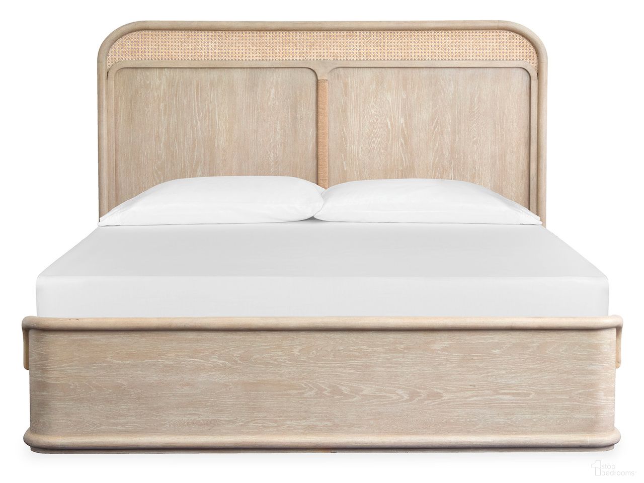 The appearance of Sunset Cove California King Panel Bed In Sanibel Brown designed by Salt Life Home in the transitional interior design. This sanibel brown piece of furniture was selected by 1StopBedrooms from Sunset Cove Collection to add a touch of cosiness and style into your home. Sku: B5783-64H;B5783-64F;B5783-74R. Bed Type: Panel Bed. Bed Size: California King. Material: Woven.
