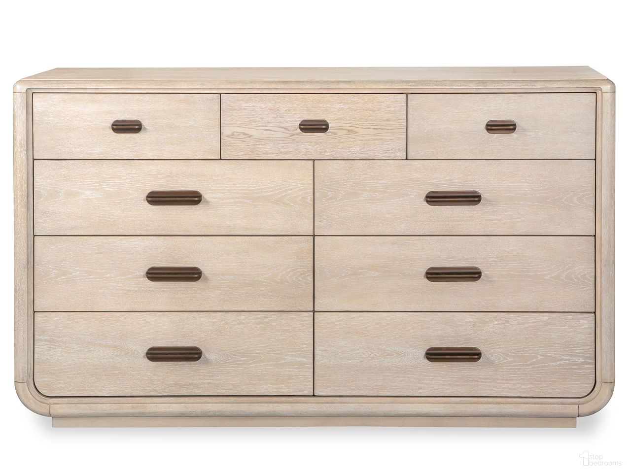 The appearance of Sunset Cove Drawer Dresser In Sanibel Brown designed by Salt Life Home in the transitional interior design. This sanibel brown piece of furniture was selected by 1StopBedrooms from Sunset Cove Collection to add a touch of cosiness and style into your home. Sku: B5783-21. Material: Oak Veneer.