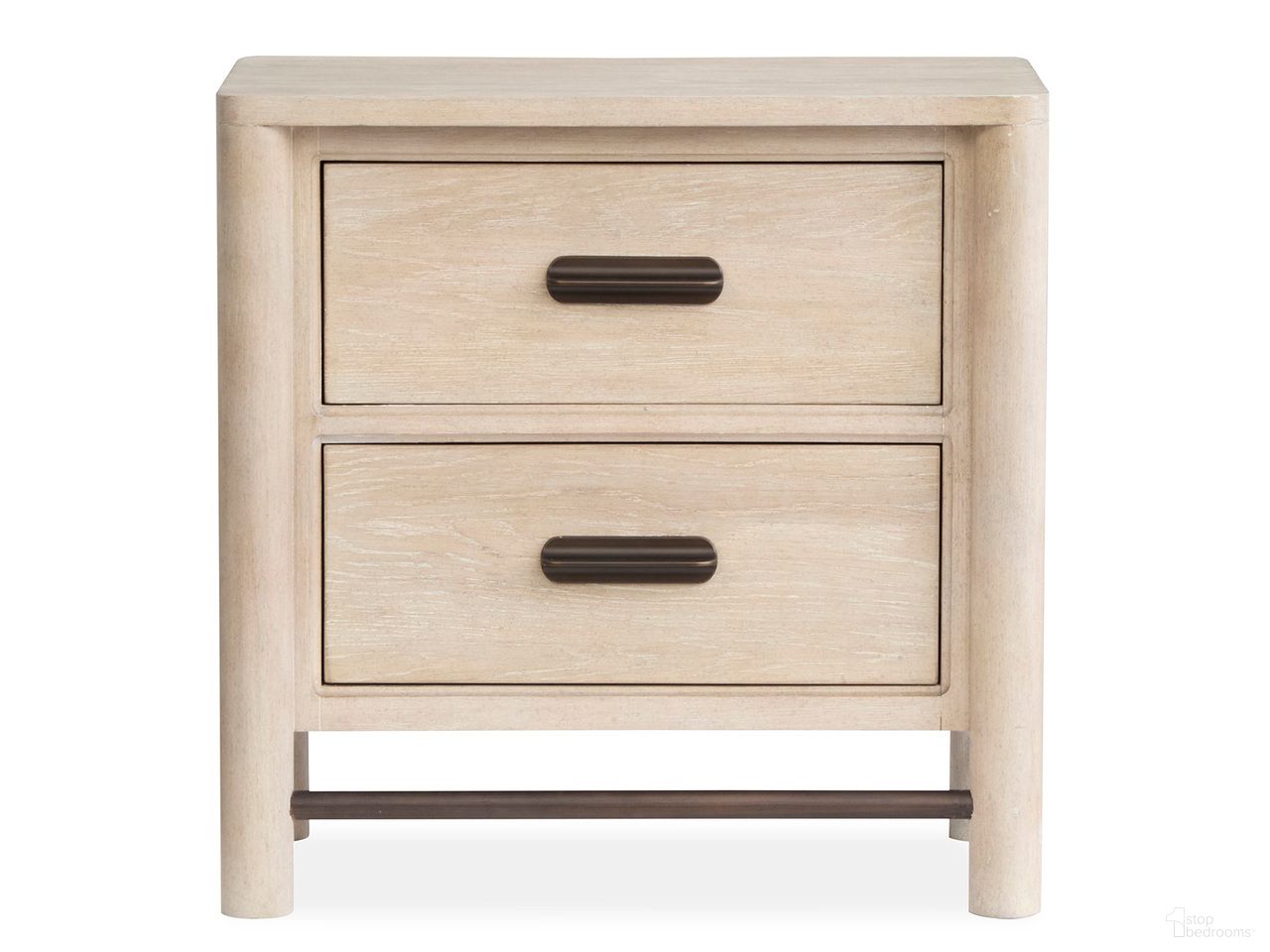 The appearance of Sunset Cove Drawer Nightstand In Sanibel Brown designed by Salt Life Home in the transitional interior design. This sanibel brown piece of furniture was selected by 1StopBedrooms from Sunset Cove Collection to add a touch of cosiness and style into your home. Sku: B5783-01. Material: Oak Veneer.