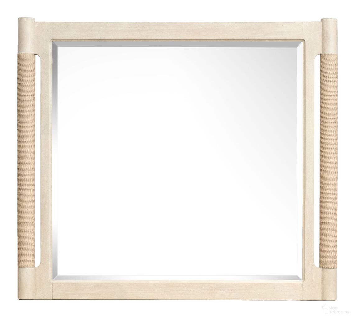 The appearance of Sunset Cove Landscape Mirror In Sanibel Brown designed by Salt Life Home in the transitional interior design. This sanibel brown piece of furniture was selected by 1StopBedrooms from Sunset Cove Collection to add a touch of cosiness and style into your home. Sku: B5783-40. Material: Woven.