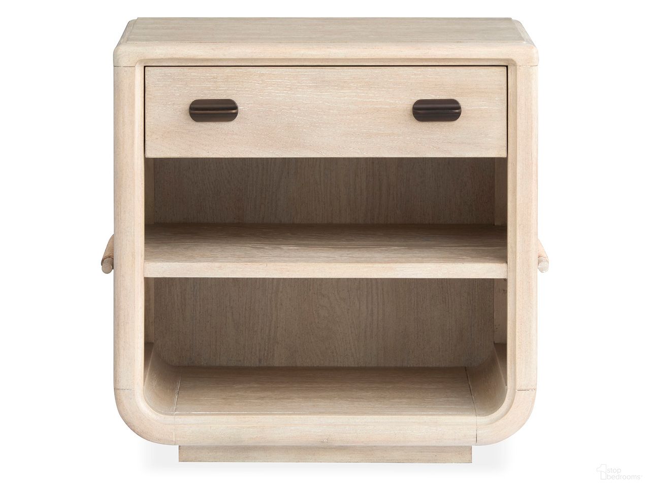 The appearance of Sunset Cove Open Nightstand In Sanibel Brown designed by Salt Life Home in the transitional interior design. This sanibel brown piece of furniture was selected by 1StopBedrooms from Sunset Cove Collection to add a touch of cosiness and style into your home. Sku: B5783-05. Material: Woven.