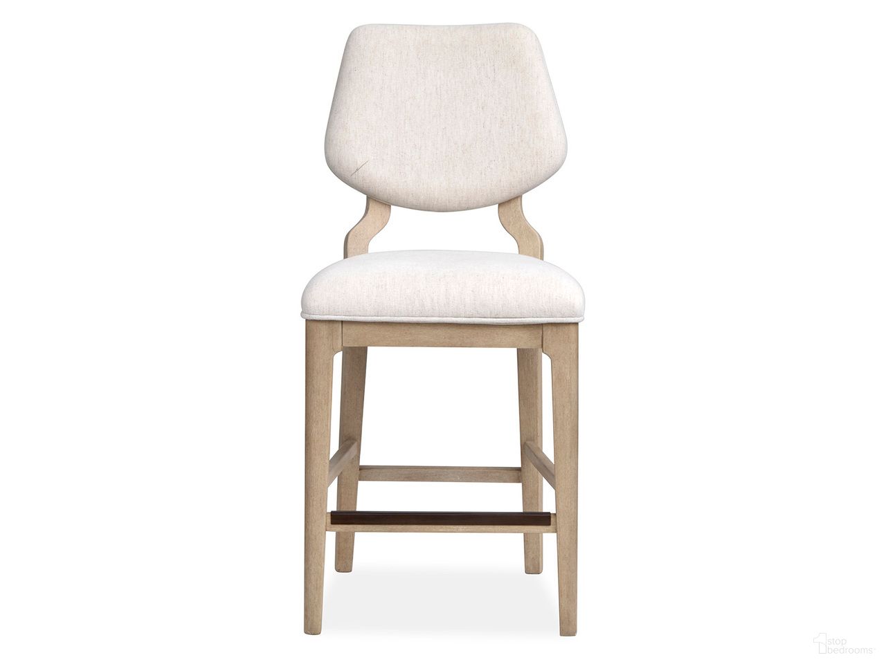 Sunset Cove Upholstered Counter Chair Set of 2 In Sanibel Brown