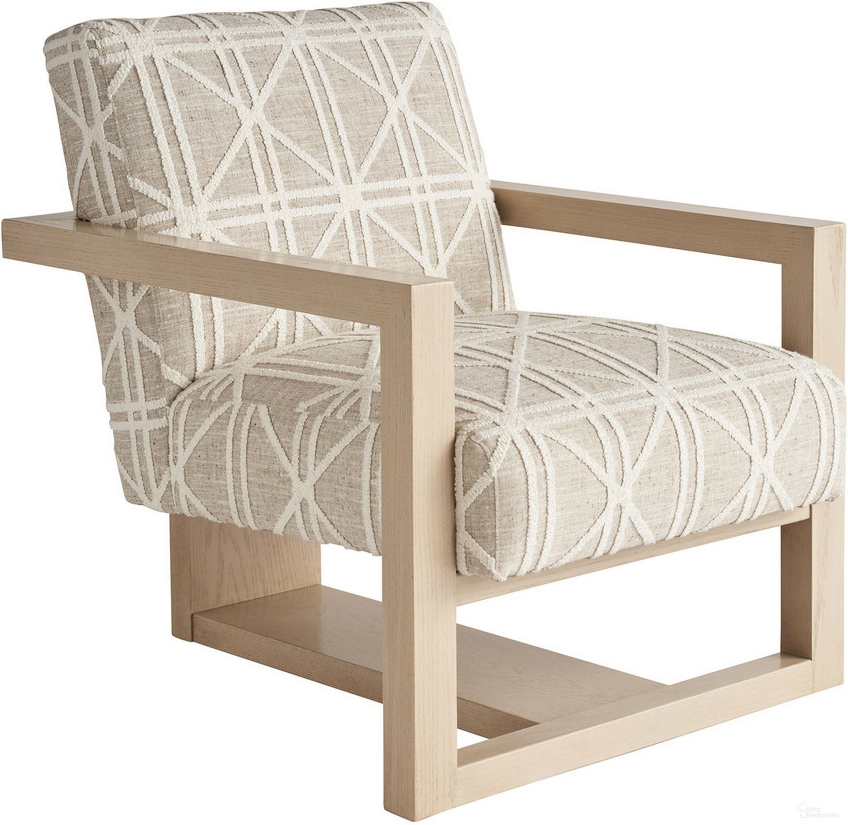 The appearance of Sunset Key Flanders Chair In Champagne and White Oak designed by Tommy Bahama in the modern / contemporary interior design. This champagne piece of furniture was selected by 1StopBedrooms from Sunset Key Collection to add a touch of cosiness and style into your home. Sku: 1508-11-40.