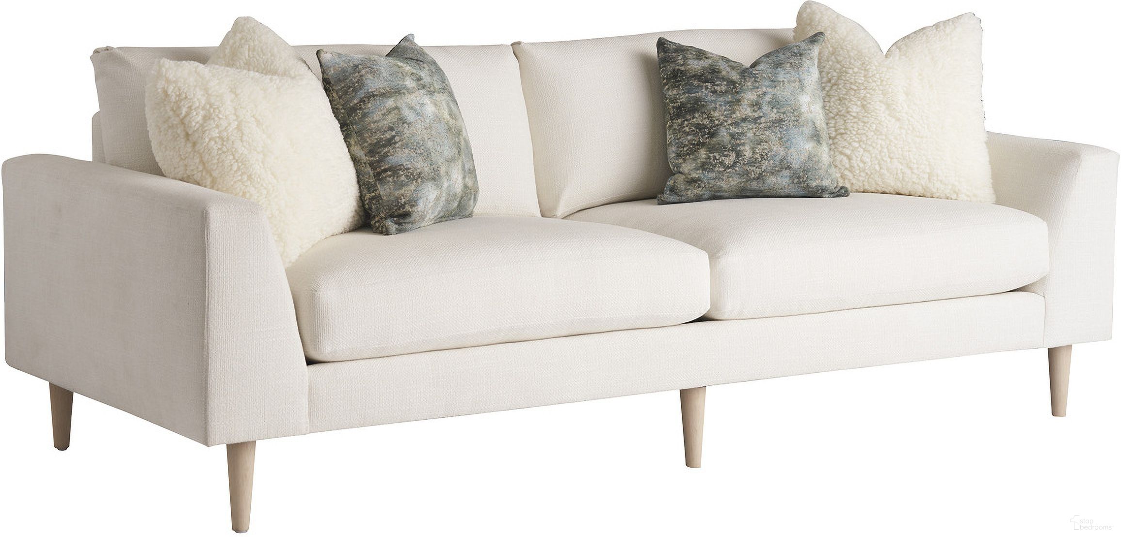 The appearance of Sunset Key Marana Sofa In Champagne designed by Tommy Bahama in the modern / contemporary interior design. This champagne piece of furniture was selected by 1StopBedrooms from Sunset Key Collection to add a touch of cosiness and style into your home. Sku: 7226-33-40.