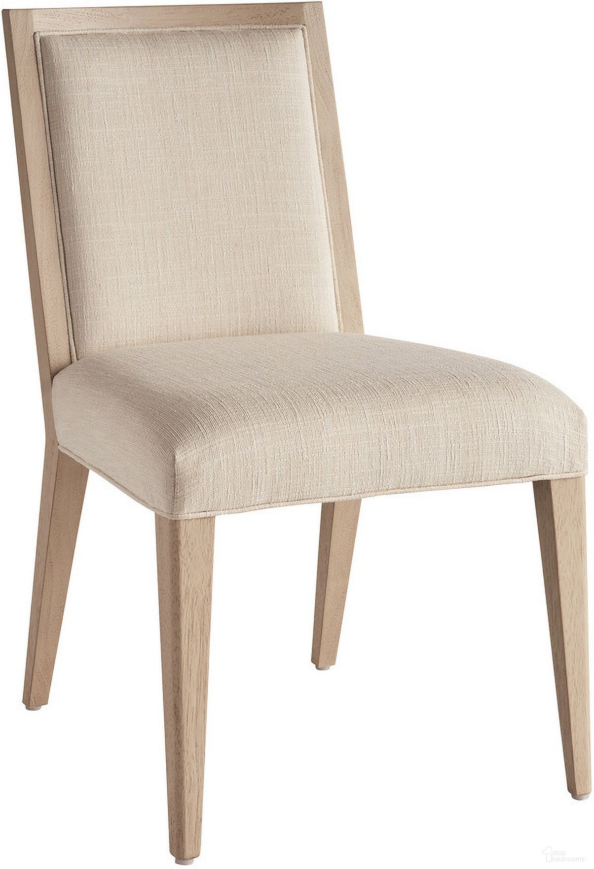 The appearance of Sunset Key Nicholas Upholstered Side Chair In Sand Drift designed by Tommy Bahama in the modern / contemporary interior design. This sand drift piece of furniture was selected by 1StopBedrooms from Sunset Key Collection to add a touch of cosiness and style into your home. Sku: 578-880-01. Material: Wood. Chair Type: Side Chair.
