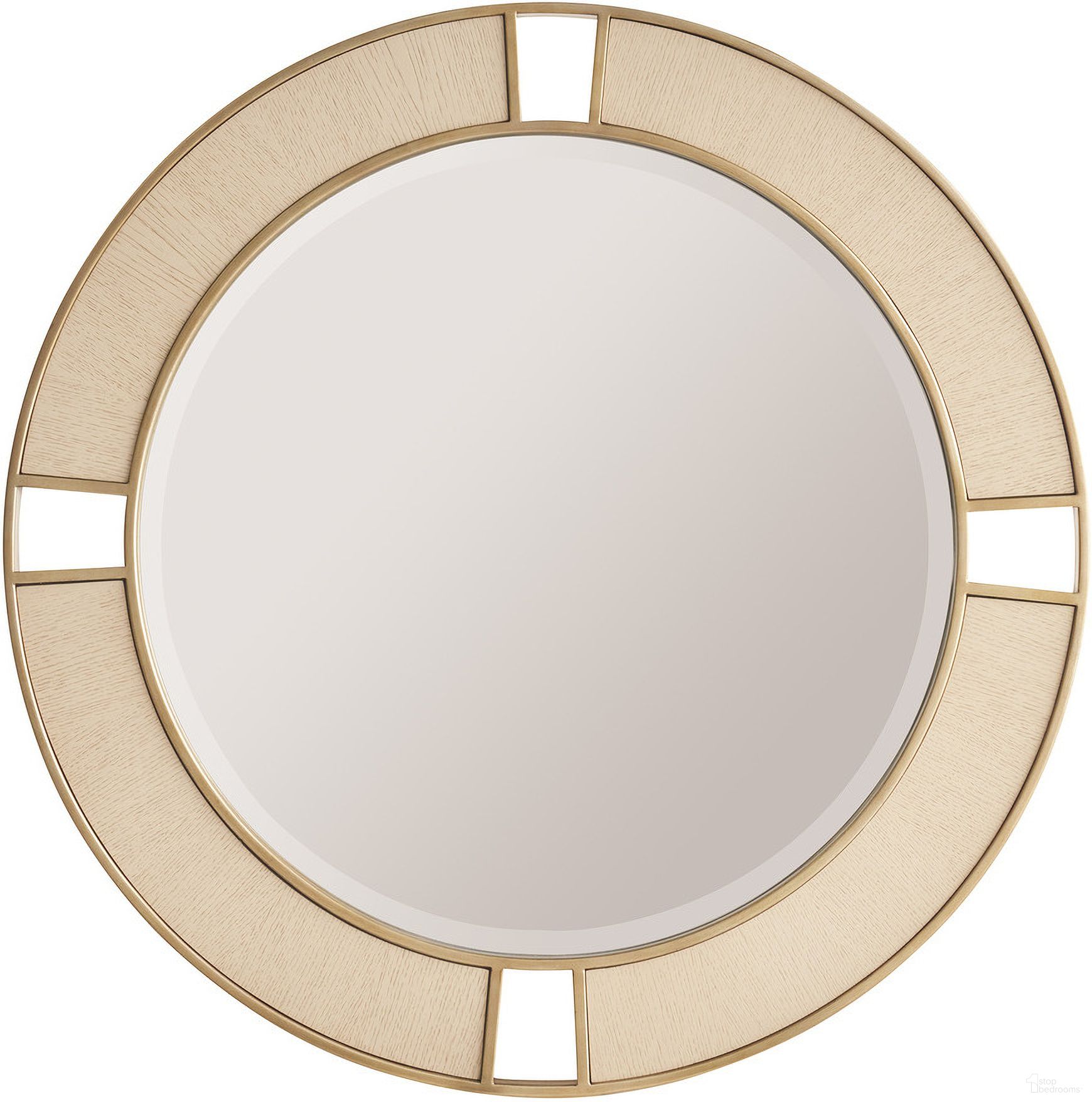 The appearance of Sunset Key Nina Round Mirror In Sand Drift designed by Tommy Bahama in the modern / contemporary interior design. This sand drift piece of furniture was selected by 1StopBedrooms from Sunset Key Collection to add a touch of cosiness and style into your home. Sku: 578-201. Material: Metal.