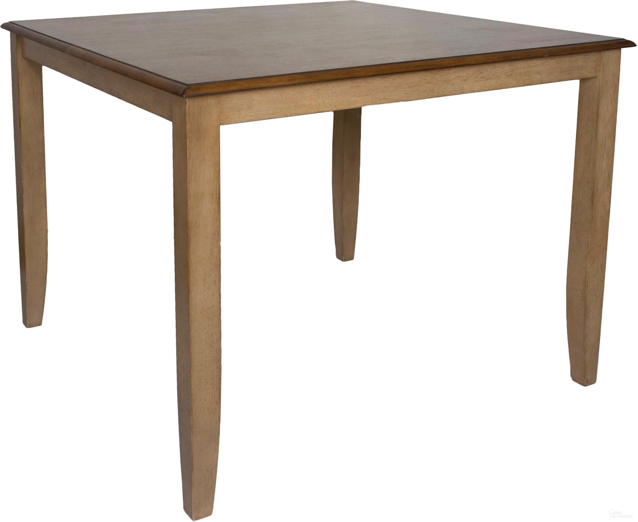 The appearance of Sunset Trading Brook 48 Inch Square Gathering Pub Table designed by Sunset Trading in the modern / contemporary interior design. This two-tone brown piece of furniture was selected by 1StopBedrooms from Brook Collection to add a touch of cosiness and style into your home. Sku: DLU-BR4848CB-PW. Table Top Shape: Square. Material: Wood.
