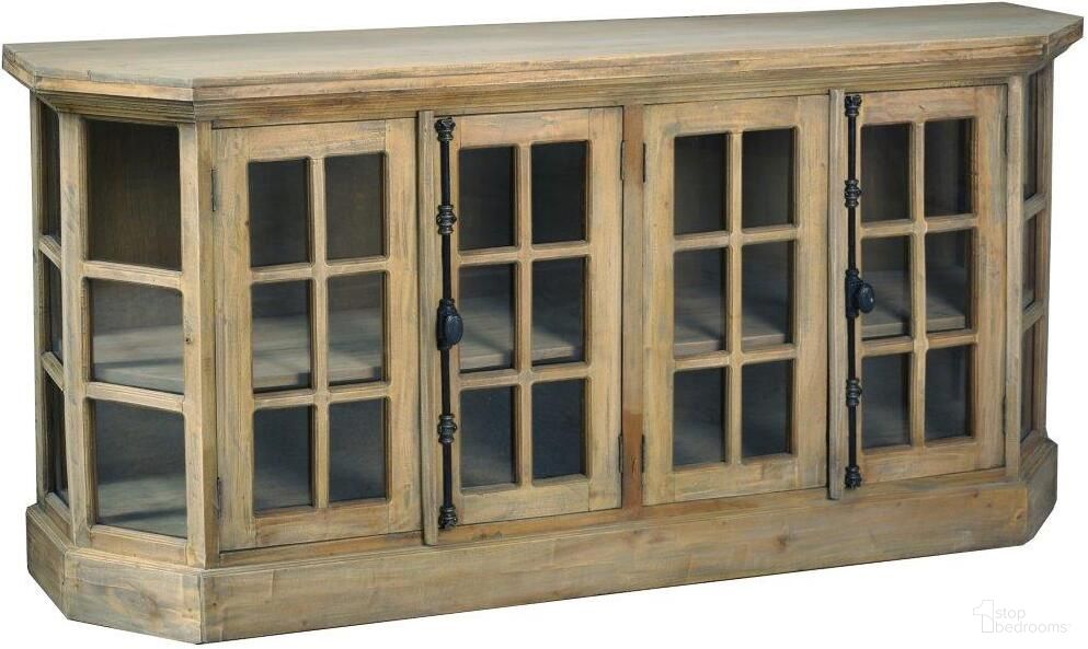 The appearance of Sunset Trading Cottage 77 Inch Window Pane Glass Door Display Credenza In Brown designed by Sunset Trading in the country / farmhouse interior design. This brown piece of furniture was selected by 1StopBedrooms from Shabby Chic Cottage Collection to add a touch of cosiness and style into your home. Sku: CC-CAB924S-DW. Material: Wood.