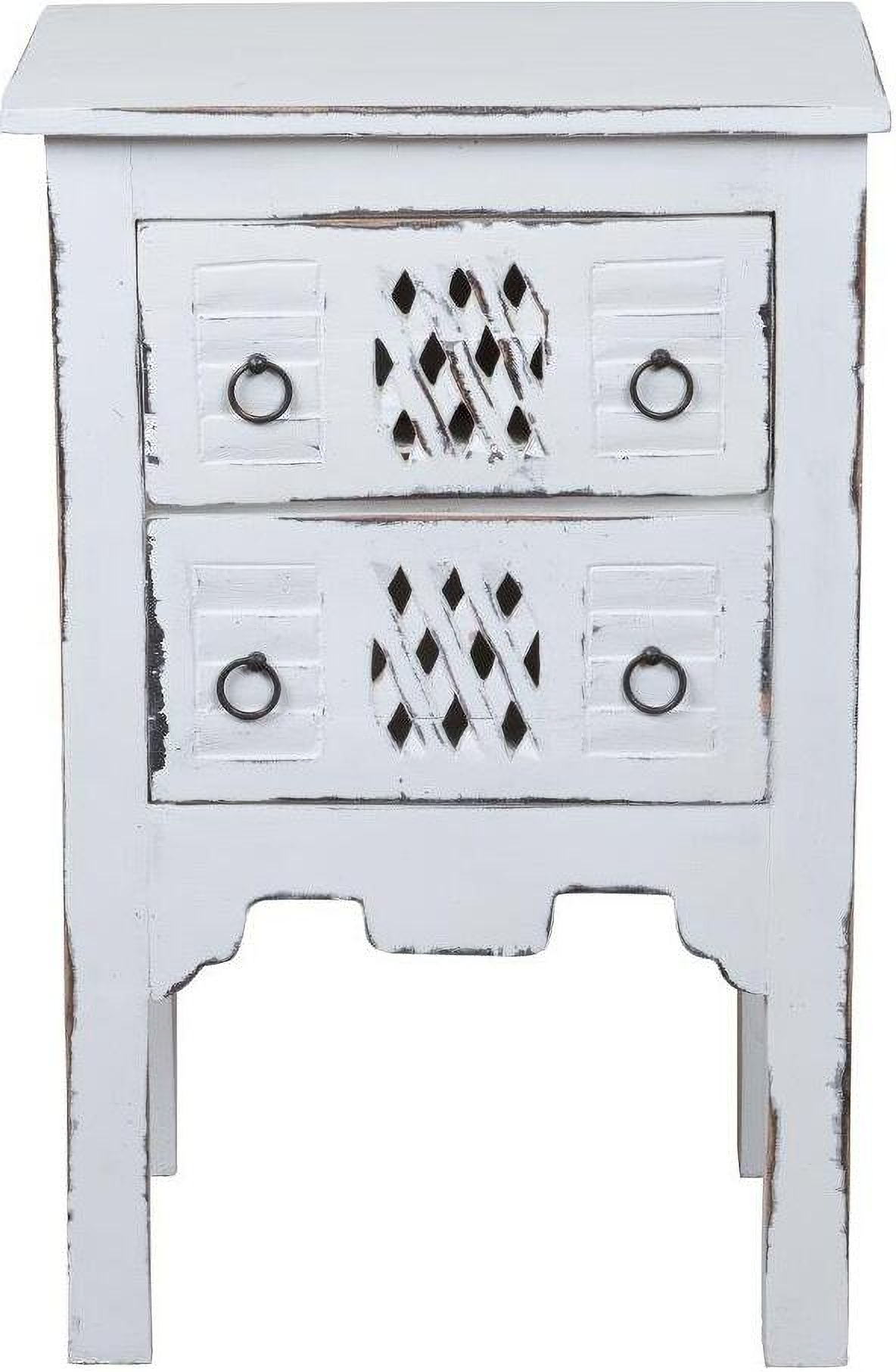 Sunset Trading Cottage Whitewashed End Table 1StopBedrooms