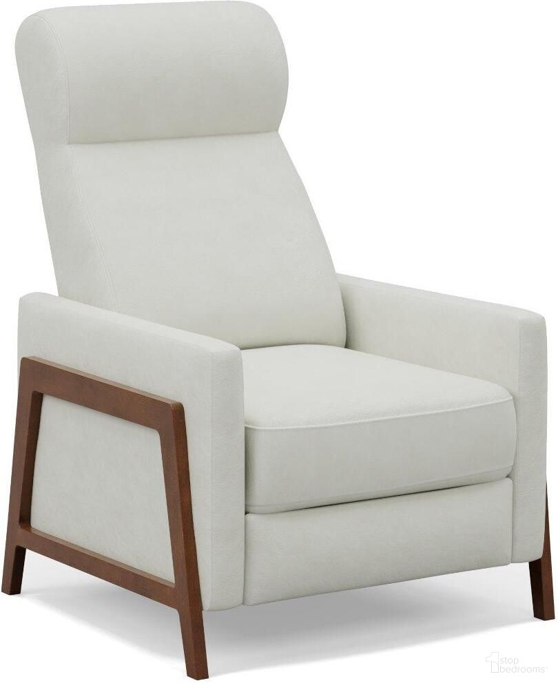 The appearance of Sunset Trading Edge Pushback Leather Recliner Manual Reclining Chair Thin Track Arms Pearl White designed by Sunset Trading in the modern / contemporary interior design. This pearl piece of furniture was selected by 1StopBedrooms from Edge Collection to add a touch of cosiness and style into your home. Sku: SY-1357-86-9102-81. Material: Wood.