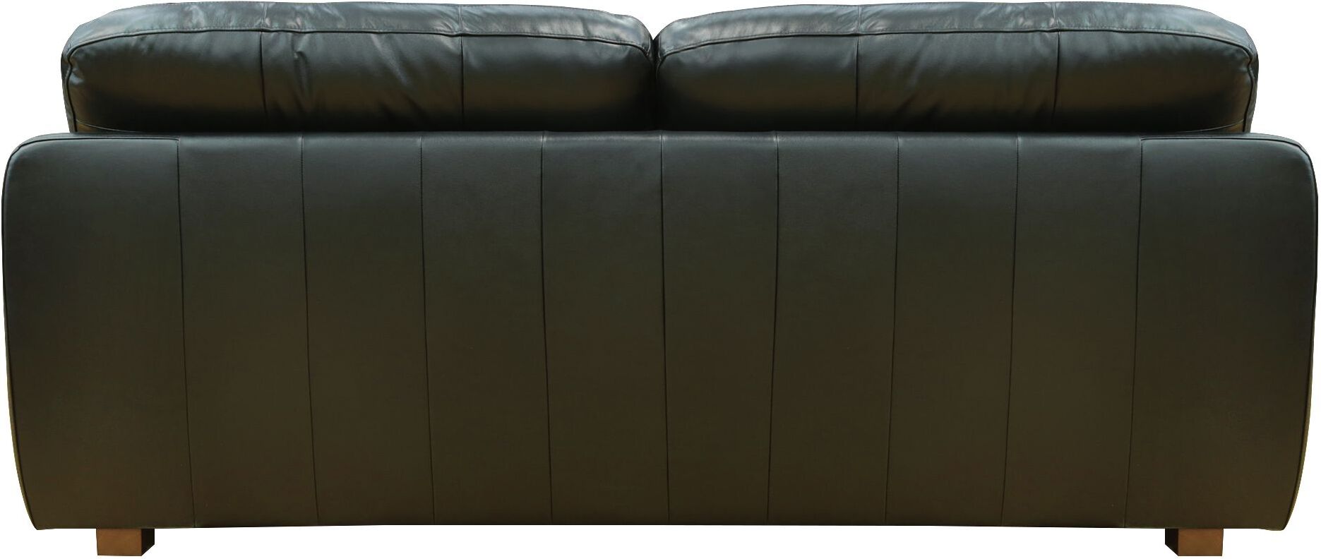 Sunset Trading Jayson 89 Inch Wide Top Grain Leather Sofa Black