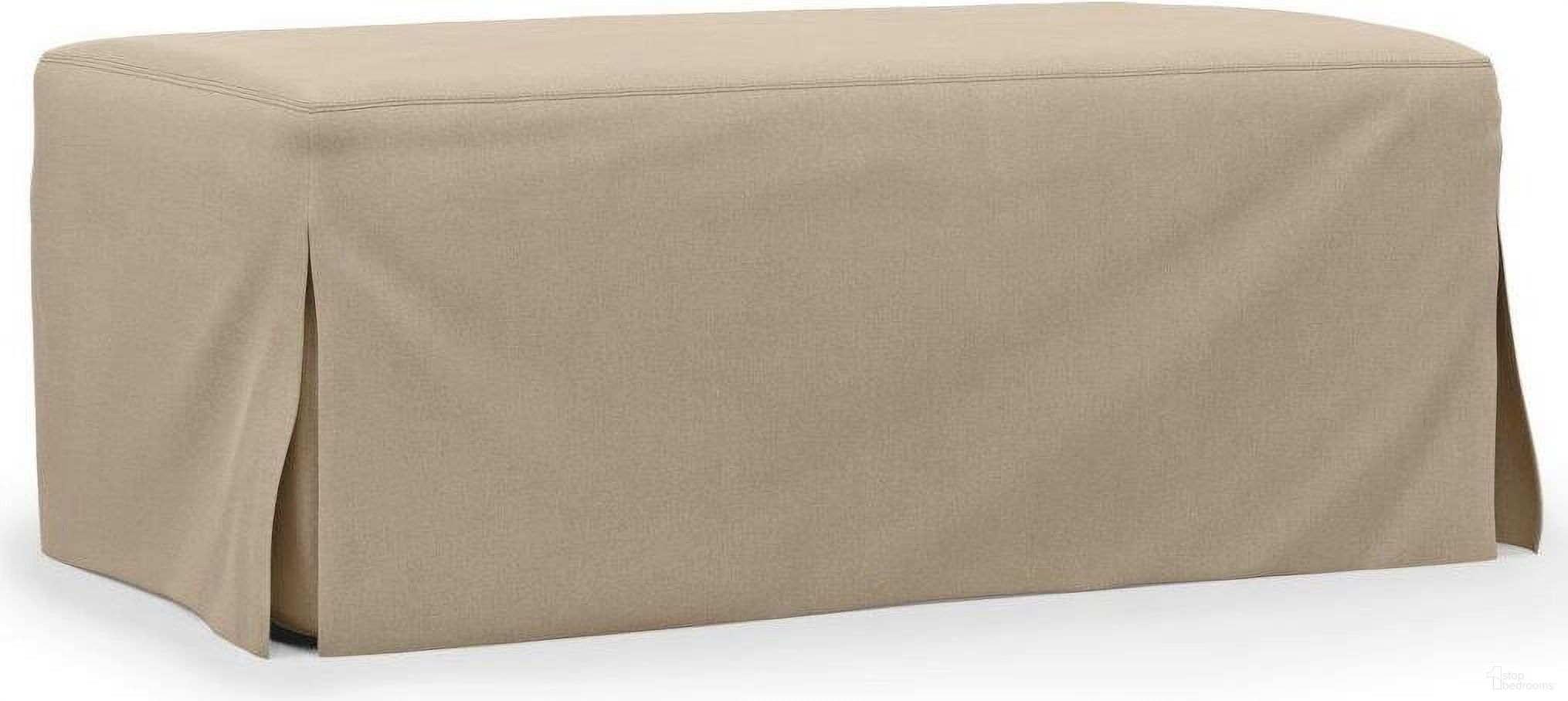 The appearance of Sunset Trading Newport Slipcovered 44 Inch Wide Ottoman Stain Resistant Performance Fabric Tan designed by Sunset Trading in the transitional interior design. This tan piece of furniture was selected by 1StopBedrooms from Newport Collection to add a touch of cosiness and style into your home. Sku: SY-130030-3910-84. Material: Wood.