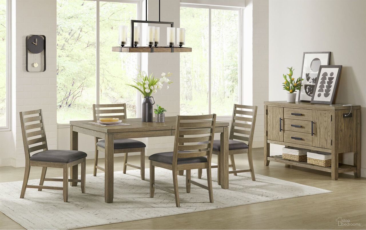 The appearance of Saunders 6 Piece Extendable Dining Table Set In Brown designed by Sunset Trading in the modern / contemporary interior design. This brown piece of furniture was selected by 1StopBedrooms from Saunders Collection to add a touch of cosiness and style into your home. Sku: ED-D18620DT;ED-D18620SSC-RTA;ED-D18620SSC-RTA;ED-D18620SV. Material: Rubberwood.