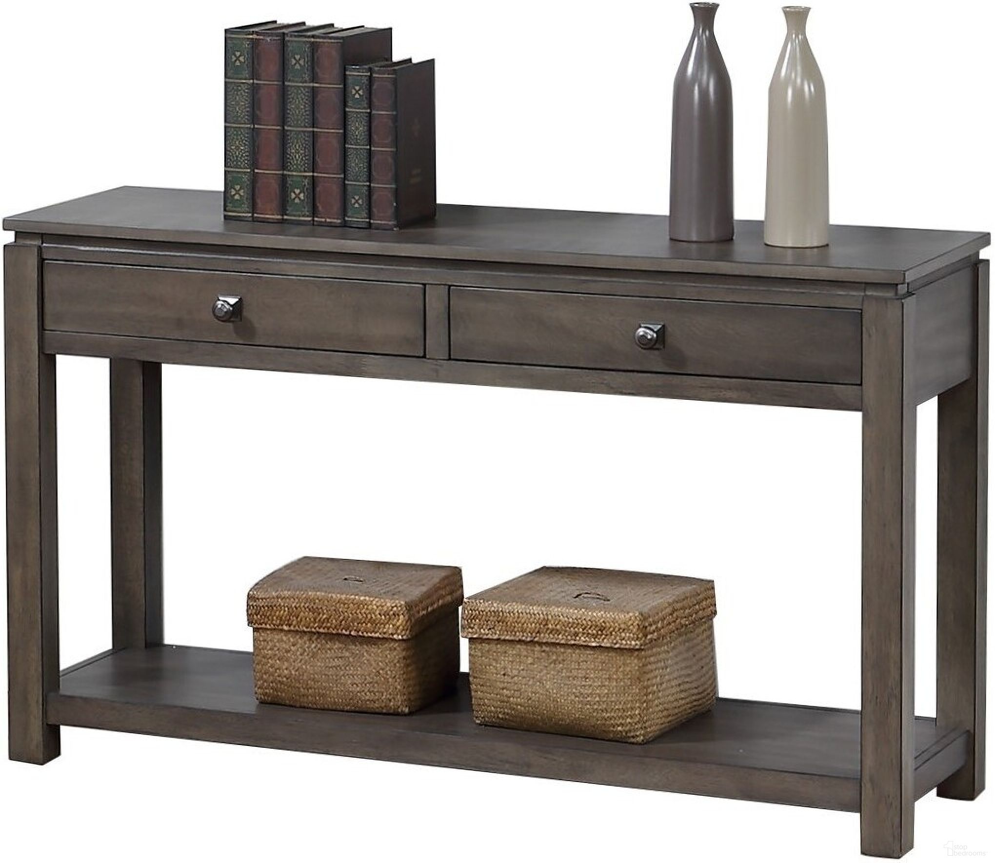 The appearance of Sunset Trading Shades of Gray Sofa Console with Drawers and Shelf designed by Sunset Trading in the traditional interior design. This weathered grey piece of furniture was selected by 1StopBedrooms from Shades Of Gray Collection to add a touch of cosiness and style into your home. Sku: DLU-EL1604. Material: Wood.