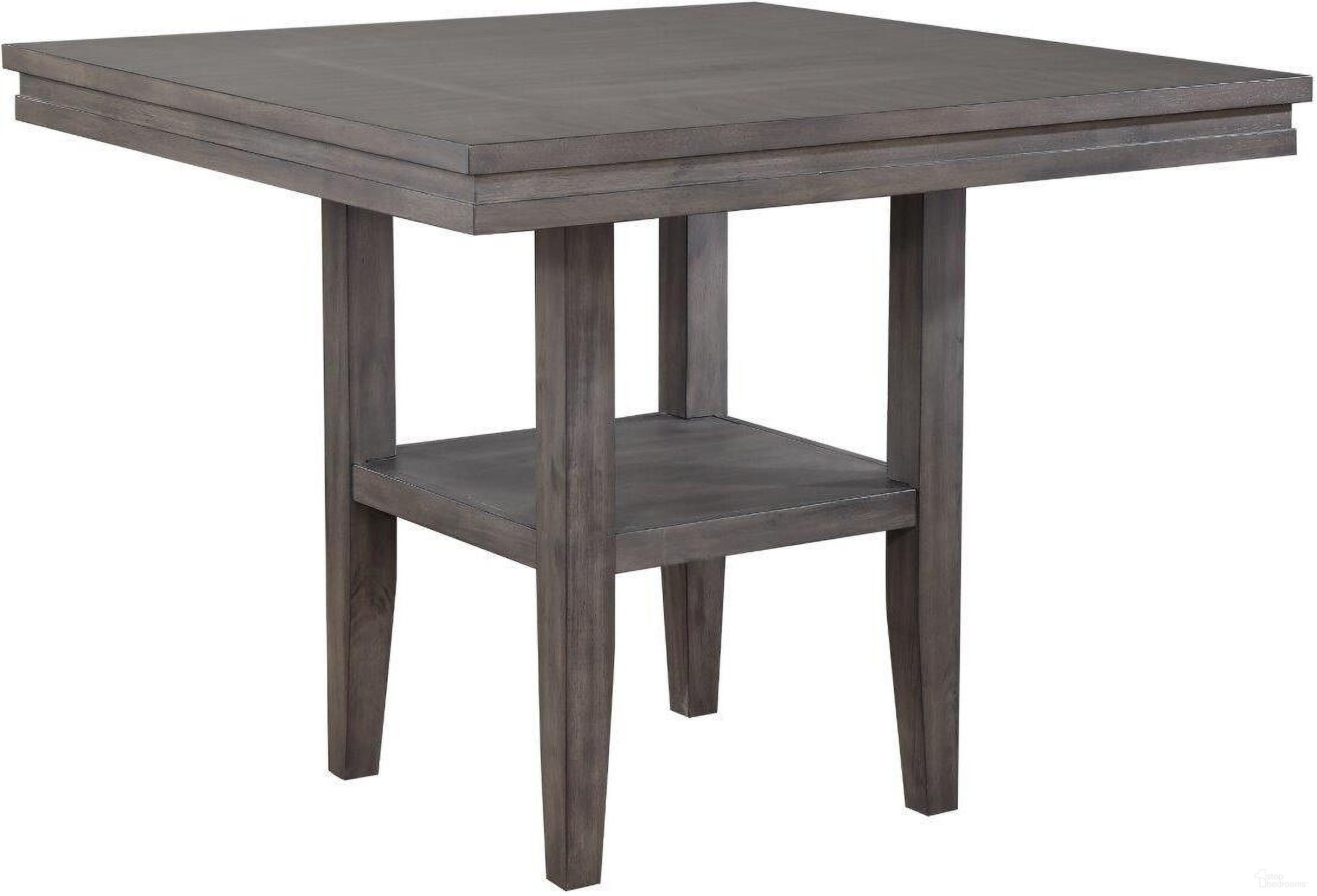 The appearance of Sunset Trading Shades of Gray Square Pub Table with Shelf designed by Sunset Trading in the traditional interior design. This weathered grey piece of furniture  was selected by 1StopBedrooms from Shades Of Gray Collection to add a touch of cosiness and style into your home. Sku: DLU-EL4545C. Table Top Shape: Square. Material: Wood.
