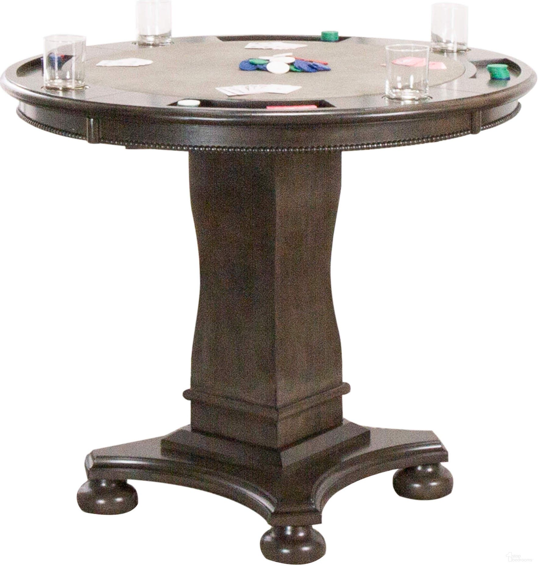 Sunset Trading Vegas 42 Inch Round Counter Height Dining and Chess and Poker Table